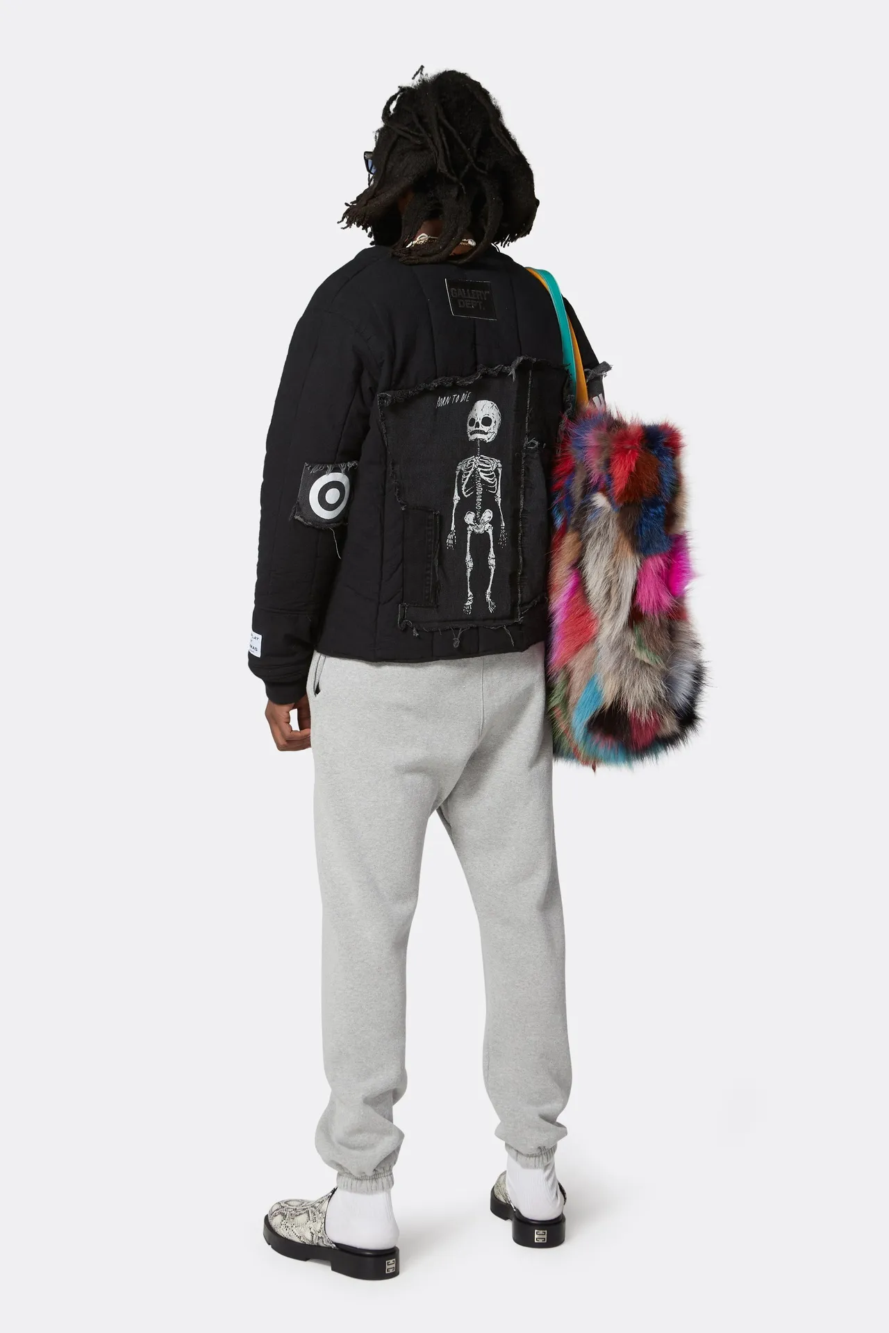 GALLERY DEPT. ENGLISH LOGO SWEAT PANTS E English basic logo sweatpants Vintage washed trousers floral gray S-XL